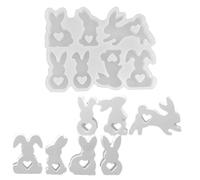 Moldes de jabón, decoración del hogar de conejo antiadherente de Pascua | Molde de resina de conejo para fondant, para arcilla de chocolate, yeso, sala de estar, dormitorio, sala de estudio, oficina