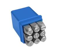 Moldes de letras de acero, Juego de sellos letras y números acero aleación, herramienta perforación 3-12 mm for joyería(Star 8mm)