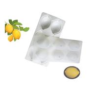 Moldes De Limones, Molde De Silicona De 6 CelosíAs De LimóN Sunshine, FáCil De Quitar, No FáCil De Deformar Y TeñIr, Reutilizable