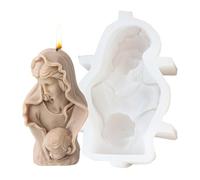 Moldes de Natividad de Silicona,Molde de Natividad para Resina | Moldes de cemento para decoración del hogar, de decoración del hogar para cemento de resina epoxi, fabricación de velas, molde de