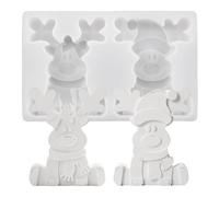 Moldes de Navidad lindos moldes de bricolaje | Moldes de dulces de Navidad para la familia, chocolate, jabón, azúcar, fondant, hornear, fiesta de invierno, vacaciones