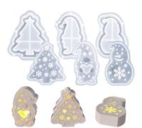 Moldes de Navidad - Moldes 3D, Moldes de Yeso | Conjunto de Formas Para Adornos Decorativos, Pasatiempos Creativos | Decoración del hogar, Centros de Mesa, Bodas, , Artístico Hazlo -tú mismo