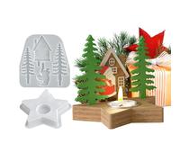 Moldes De Navidad Santa Claus Estrella Reutilizable