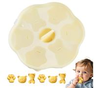 Moldes de oso para chocolate, molde de oso gomoso, fondant, molde de 6 cavidades - Lindo Fun Formes Silicone Baking bandeja para fondant, dulces, decoración de tartas, resina epoxi, pasta de goma