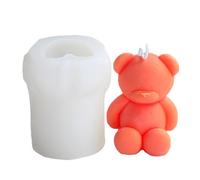 Moldes de osos,Molde de vela de oso 3D Molde de oso adorable - para hacer jabón de Fondant de silicona con DIY para hornear pasteles, decoración para cupcakes, fácil de liberar