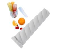 Moldes de palomitas, moldes de silicona para palomitas de silicona - Secos largos sicle Sleeves de hielo reutilizables,Molde de helado de 3 colores caseros, tubos de congelación con tapas p