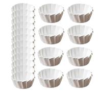 Moldes De Papel Para Pasteles - 50 Moldes De Papel Vascos Para Pasteles | Fundas Para Muffins De 4/6/8 Pulgadas | Moldes Desechables | Artículos Horneados De Papel | De Papel Pergamino Para