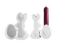 Moldes de Pascua de Silicona | Herramientas No Adhesivas Para Artesanía,Moldeado Para Resina Epoxi - Decoración Del Hogar De Arcilla Y Yeso