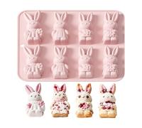 Moldes De Pascua | Fondant Antiadherente para Conejos | De Silicona - Para Cake, Esta Pascua Es Duradera Y Fácil De Usar, Este Jabón