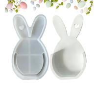 Moldes De Pascua,Suministros De Manualidades Primaverales Con Molde De Conejo Y Fácil Liberación,Molde De Huevo De Pascua De Silicona Para Decoración - para Cera Yeso Decoración Hogar Primavera Fiesta