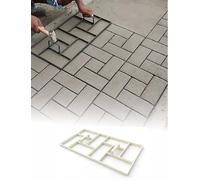Moldes de pavimento de piedra para caminos de piedra de 23.6 x 11.8 pulgadas, para caminos al aire libre, jardín, camino, moldeo de hormigón, herramienta de decoración de patio fácil de usar