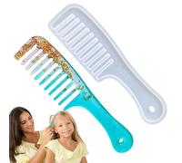 Moldes de peine silicona, moldes de peine,Molde de cepillo para el cabello | Molde de fundición de resina epoxi de silicona de cepillo para el cabello para arte de joyas que fabrican herramientas hech
