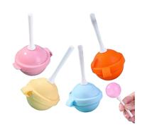 Moldes De Piruletas De Silicona, Molde Para Tartas De 4 Unidades, Silicona Reutilizable Antiadherente Elástico Para Hacer Chocolate Pastel Postres Dulces Horneado Decoración Repostería