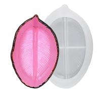 Moldes de placas de joyería para resina epoxi | Bandeja de hojas resina molde de silicona | Molde de silicona para resina molde de placa de joyería DIY moldeo hojas tropicales irregulares bandeja