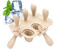 Moldes De Polos De Silicona - 6 Cavidades Moldes Infantiles Para Hacer Polos,Silicón Reutilizable Preparación Postres Creativos Bandejas Congelador