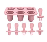 Moldes De Polos De Silicona | Bandejas Congelador 6 Cavidades Molde Para Cake,Silicón Reutilizable Preparación Postres Creativos Bandejas Congelador