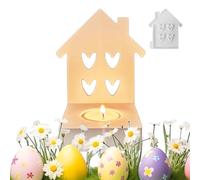 Moldes de portavelas de silicona, moldes de resina para candelabros,Molde de resina en forma de corazón para el hogar - Moldes de silicona hechos a mano Moldes de fundición de resina epoxi para