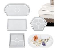 Moldes de posavasos - 4 piezas de silicona reutilizables, kit de fabricación, molde de resina, juego de herramientas de artesanía | Perfecto para de Acción de Gracias, oficina, casa, cha