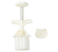 Moldes de postre con forma de oso para festival de MidAutumn para hacer postres, sello de galletas, prensa a mano, cortador de postres de luna