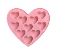 Moldes de pudín para postres - Moldes de silicona antiadherentes en forma de corazón | Los moldes de chocolate fáciles de desmoldar son moldes de caramelo, moldes de helado y gelatina para