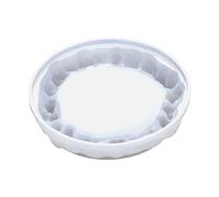 Moldes de racimo de cristal para fundición de resina, redondos, de silicona epoxi, ideales para hacer bandejas de joyería para fundir