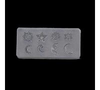 Moldes de relleno de resina para joyas, molde de fundición epoxi, joyería de silicona para estrellas epoxi para formas de sol