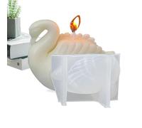 Moldes de resina 3D, molde de resina de cisne - Molde de resina 3D con no establo | Representaciones artesanales portátiles, molde flexible para la decoración del hogar, una cena a la luz de las velas