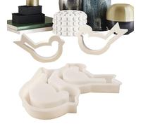 Moldes De Resina Animales,Molde Hueco para Decoraciones de Resina Epoxi Artesanales | Molde para Fundición | Para Decoración De Mesa En Fiestas, Bodas, Noches Y Cenas, Para Pero