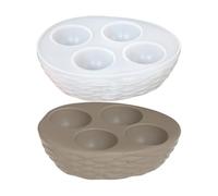Moldes de resina - Bandeja de huevo de silicona | Eggs Tray Rack Organizador Storage Moulds | Silicona Molds Egg Trays For Kitchen Pantry Storage Fridge Refrigerator Easter DIY Making Decor