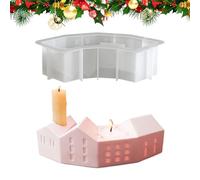 Moldes de resina Coaster - House Shape silicona 22,8 x 10,8 cm | Easy Release Smooth, for Candle Soap Crafting, Home Decoration DIY Gift for Family and Friends