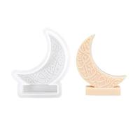 Moldes de resina con forma de fundición de silicona hechos a mano para decoraciones de Ramadán, fundición de resina con forma de jabón de silicona
