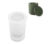 Moldes de resina con tapa, molde de silicona, organizador de joyas, tarros de almacenamiento, moldes de fundición epoxi, soporte para bolígrafos, moderno