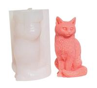 Moldes de resina de animales, moldes de silicona de gato, sencillo de bricolaje de bricolaje fácil y linda cátedra 3d Soul Silicone para sala de estar decoración del hogar