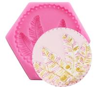Moldes de resina de flores, moldes de silicona para decoración de pasteles, moldes de arcilla para caramelos, chocolate, 8,3 x 7,7 cm