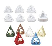 Moldes de resina de Navidad, reutilizables, fáciles de liberar, suministros para manualidades, moldes de resina para faroles de Navidad, para manualidades, principiantes, festivales, centros de mesa