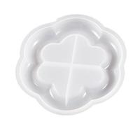 Moldes de resina de silicona con forma ovalada de corazón, molde de bandeja rodante, plato de fundición epoxi, recipiente de caramelos, molde de silicona