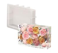Moldes de resina de silicona de gran forma hechos a mano, moldes para sujetalibros, conservación de flores, adecuados para decoración y regalos de oficina en casa