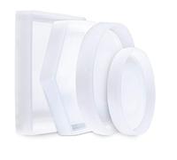 Moldes de Resina de Silicona Epoxi Moldes de Fundición Hexágono Cuadrado Redondo para DIY Manualidades Decoración del Hogar 4 Piezas