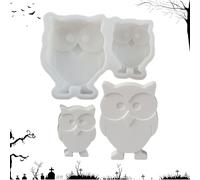 Moldes de resina epoxi, diseño de búhos, moldes de resina de silicona para manualidades y manualidades, herramienta de desmoldeo fácil para niños, principiantes, adultos, profesionales, manualidades