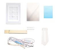 Moldes de resina epoxi, marco de fotos, moldes de resina de silicona, textura perfecta para hacer decoraciones a mano, moldes artísticos