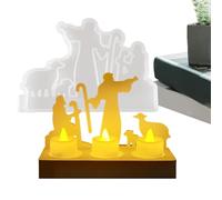 Moldes de resina | Jesús Decoración reutilizable para el hogar - Moldes de jabón y velas fáciles de disolver, para fondant, arcilla, chocolate, cocina, sala de estar, alféizar de ventana, decoración