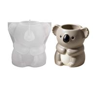 Moldes de resina Koala, silicona de fácil liberación para manualidades de 3 a 4 palabras, lindos molde epoxi para maceteros, divertidos moldes de bricolaje para portalápices, organizadores de joyas