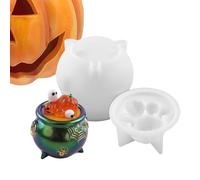 Moldes De Resina | Moldes De Silicona | Molde De Estatua De Caldero De Halloween | Release Reutilizable Easy Release Craft Mold Resin Casting, DIY Crafting Supplies Para, Adultos, G
