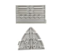 Moldes de resina multicapa para estantes, moldes de silicona para manualidades, moldes de exhibición de maquillaje, textura de silicona para estantes de exhibición de maquillaje, moldes de