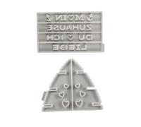 Moldes de resina multicapa para estantes, moldes de silicona para manualidades, moldes de exhibición de maquillaje, textura de silicona para estantes de exhibición de maquillaje, moldes de
