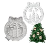 Moldes de resina navideña - molde de árbol 3D 10,5 x 11,7 x 0,9 cm, molde artesanal antiadherente, molde de decoración de resina reutilizable | molde ornamental DIY para vacaciones, cumpleaños, fiesta