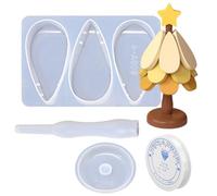 Moldes De Resina Navideños,Forma De Árbol Multifuncional | Molde Para La Elaboración De Alfombrillas Para Platos Calientes,Para Cemento Arcilla Jabón Resina Yeso Base Olla Posavasos Portaollas