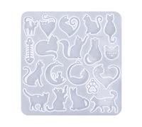 Moldes de resina para aretes de gato, moldes de silicona para aretes, moldes de resina epoxi, moldes para hacer joyas