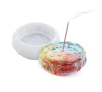 Moldes de resina para hermosos soportes de incienso con agujero, molde de silicona, recogedor de cenizas para manualidades, soporte de silicona