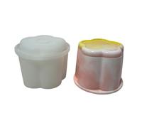 Moldes de resina para tarros con tapa, moldes de fundición epoxi, soporte de silicona para botellas de almacenamiento, molde de contenedor de caramelos, herramientas educativas de cumpleaños